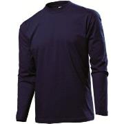 Stedman Classic Long Sleeve Men Mørkblå bomull XX-Large Herre