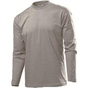 Stedman Classic Long Sleeve Men Mørkgrå  bomull X-Large Herre