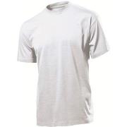 Stedman Classic Men T-shirt Hvit bomull Small Herre