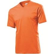 Stedman Classic V-Neck Men T-shirt Oransje bomull Medium Herre