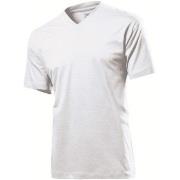 Stedman Classic V-Neck Men T-shirt Hvit bomull Medium Herre