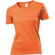Stedman Classic Women T-shirt Oransje bomull Medium Dame