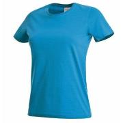 Stedman Classic Women T-shirt Blå bomull X-Large Dame