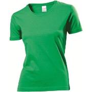 Stedman Classic Women T-shirt Grønn bomull Medium Dame