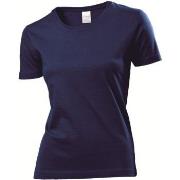 Stedman Classic Women T-shirt Marine bomull X-Large Dame