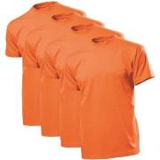 Stedman 4P Comfort Men T-shirt Oransje bomull X-Large Herre