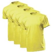 Stedman 4P Comfort Men T-shirt Gul bomull X-Large Herre
