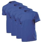 Stedman 4P Comfort Men T-shirt Royalblå bomull X-Large Herre