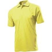 Stedman Polo Men Gul bomull X-Large Herre