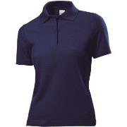 Stedman Polo Women Marine bomull Small Dame