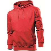 Stedman Sweatshirt Hooded Men Rød XX-Large Herre