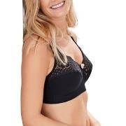 Swegmark BH Cotton Bloom Fairtrade Soft Bra Svart bomull B 100 Dame