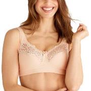 Swegmark BH Cotton Bloom Fairtrade Soft Bra Krem bomull C 85 Dame