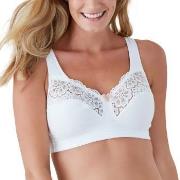 Swegmark BH Cotton Bloom Fairtrade Soft Bra Hvit bomull C 75 Dame