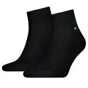 Tommy Hilfiger Strømper 2P Men Quarter Sock Svart Str 39/42 Herre