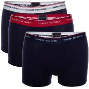 Tommy Hilfiger 3P Stretch Trunk Premium Essentials Marine/Rød bomull S...