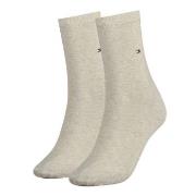 Tommy Hilfiger Strømper 2P Women Classic Casual Socks Beige Str 39/42 ...