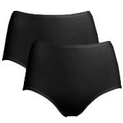 Trofe Maxi Briefs Bamboo Mix Truser 2P Svart Medium Dame