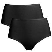 Trofe Midi Briefs Bamboo Mix Truser 2P Svart Medium Dame