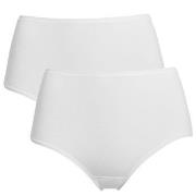 Trofe Midi Briefs Bamboo Mix Truser 2P Hvit Medium Dame