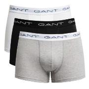 Gant 6P Essential Basic CS Trunks Grå/Svart bomull Large Herre