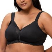 Triumph BH Modern Lace Cotton Soft Bra Svart B 75 Dame