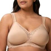 Triumph BH Modern Lace Cotton Soft Bra Beige B 80 Dame