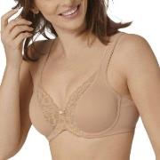 Triumph BH Modern Lace Cotton Underwire Bra Beige B 95 Dame