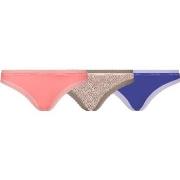 Calvin Klein Truser 3P Bottoms Up Refresh Thongs Blå/Rosa nylon X-Smal...