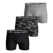 Björn Borg 6P Essential Shadeline Shorts Grå/Svart bomull Small Herre