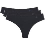 Under Armour Truser 3P Pure Stretch Thong Svart Medium Dame