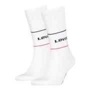 Levis Strømper 2P Organic Cotton Sock Hvit Str 43/46