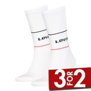 Levis Strømper 2P Organic Cotton Sock Hvit Str 35/38