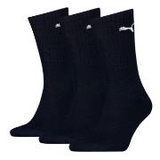 Puma Strømper 3P Sport Crew Socks Mørkblå Str 43/46