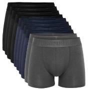 Resteröds 10P Bamboo Boxer Brief Grå/Blå Medium Herre