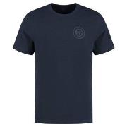 Michael Kors Peached Jersey Crew Neck T-shirt Mørkblå bomull Medium He...