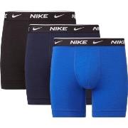 Nike 3P Everyday Essentials Cotton Stretch Boxer Svart/Blå bomull Larg...