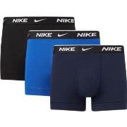 Nike 3P Everyday Essentials Cotton Stretch Trunk Svart/Blå bomull X-La...