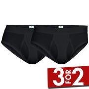 Dovre 2P Organic Cotton Brief With Fly Svart økologisk bomull XX-Large...