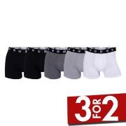 CR7 Cristiano Ronaldo 5P Cotton Trunks Svart/Grå bomull X-Large Herre