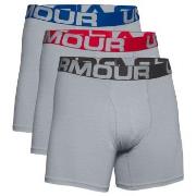 Under Armour 3P Charged Cotton 6in Boxer Grå Medium Herre