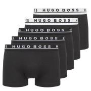 BOSS 5P Cotton Boxer Trunks Svart bomull Small Herre