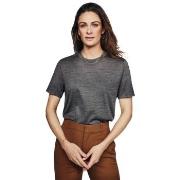 Pierre Robert X Jenny Skavlan Wool Wide T-Shirt Mørkgrå  X-Large Dame