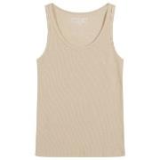 Bread and Boxers Women Ribbed Tank Top Beige bomull X-Small Dame