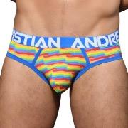 Andrew Christian Almost Naked Pride Flag Brief Mixed polyamid Large He...