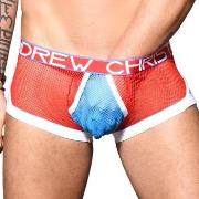 Andrew Christian Almost Naked Transparent Boxer Blå/Rød polyester Larg...