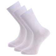 Trofe Cotton Socks Strømper 3P Hvit Str 35/38 Dame