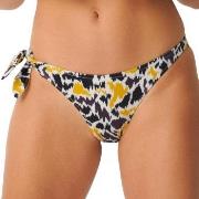 Sloggi Shore Fancy Guppy Bikini Brazilian Brief Svart/Gul Small Dame