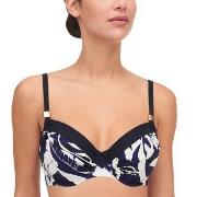 Femilet Honduras Underwired Bikini Bra Blå/Hvit E 85 Dame