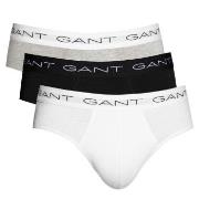 Gant 3P Cotton Stretch Briefs Svart/Hvit bomull XXXL Herre